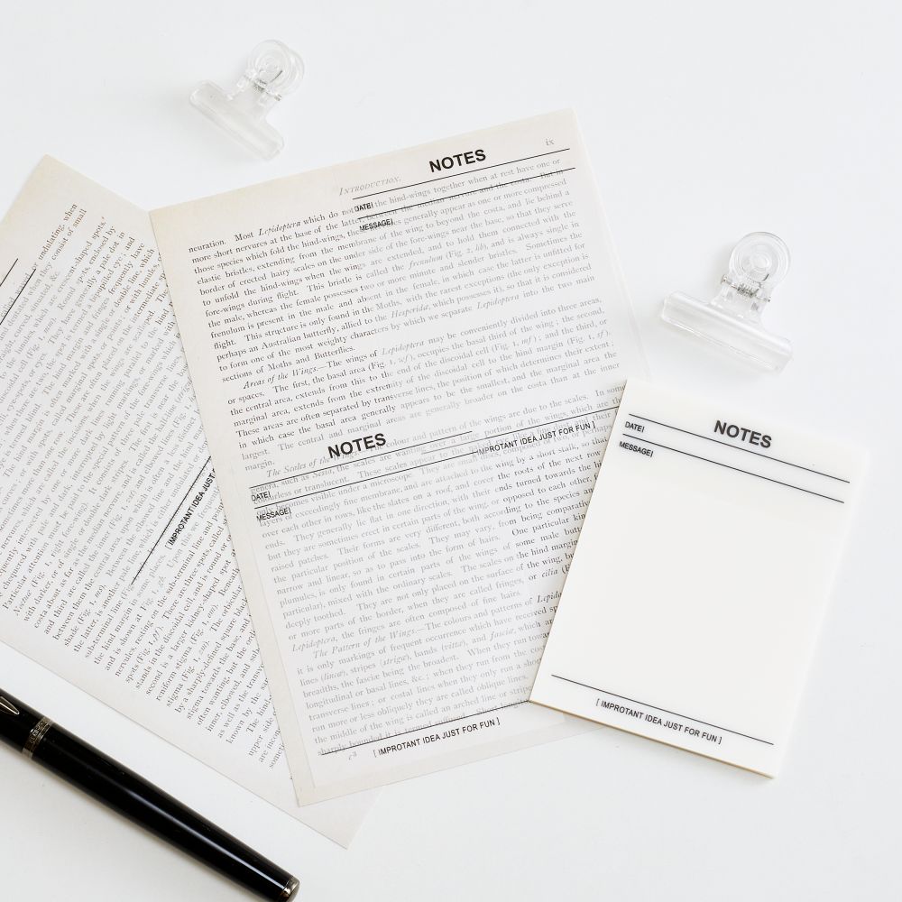Vellum nplaum sau ntawv memo pads (4)