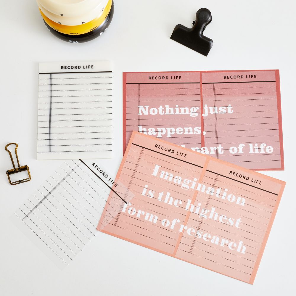 Vellum nplaum sau ntawv memo pads (5)