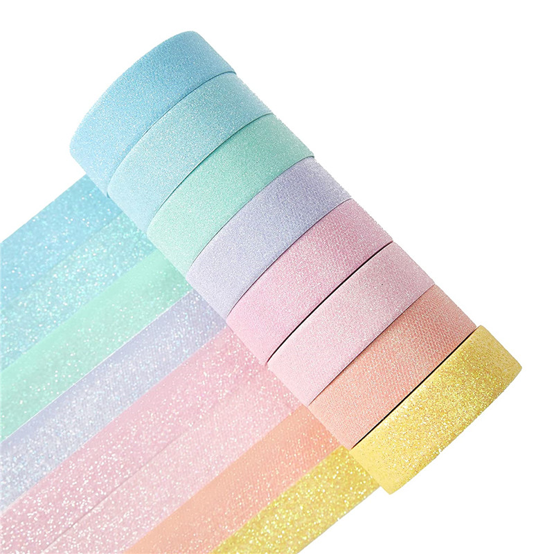 10mx15mm Custom Autumn Halloween Glitter Washi Tape For Holiday Decoration (2)
