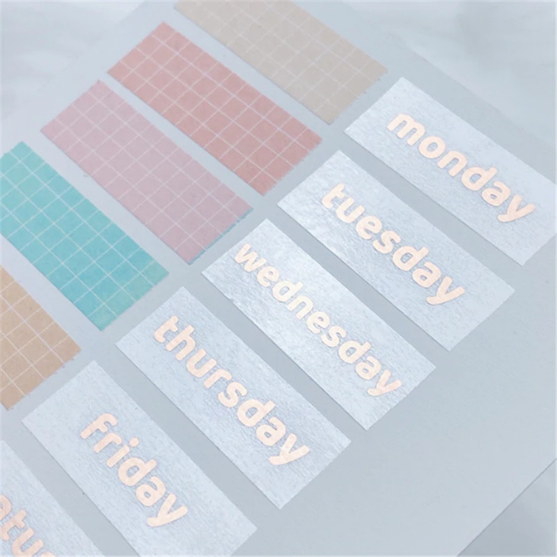 Clear Foil Overlay Washi Tapes For Planning And Scrapbooking (1)