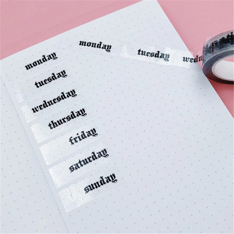 Clear Foil Overlay Washi Tapes For Planning And Scrapbooking (3)