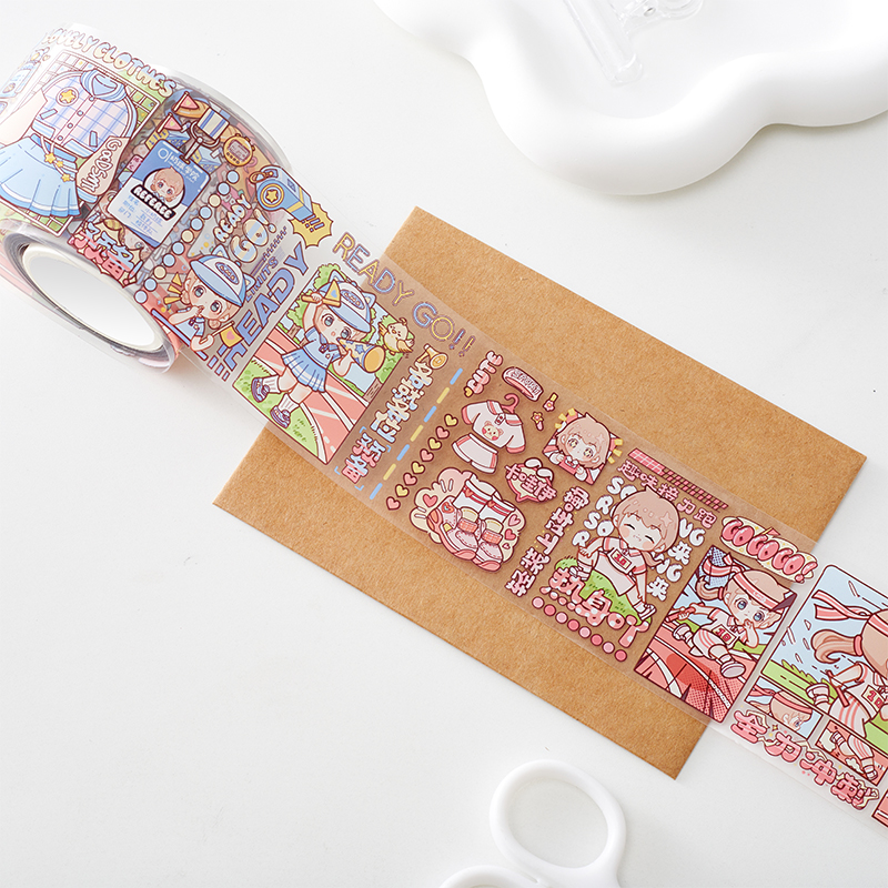 China Stationery Kawaii Cute Animal UV Oil Masking Washi Tape