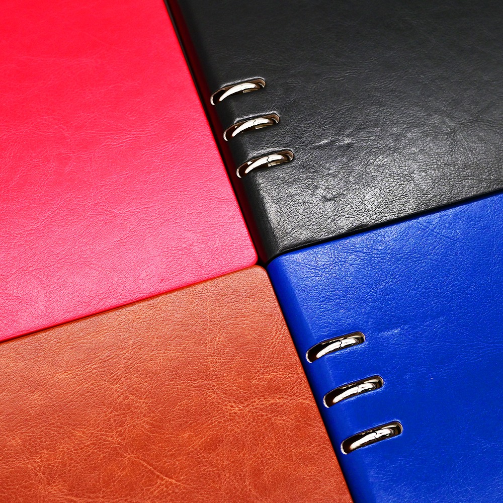 eather spiral notebook