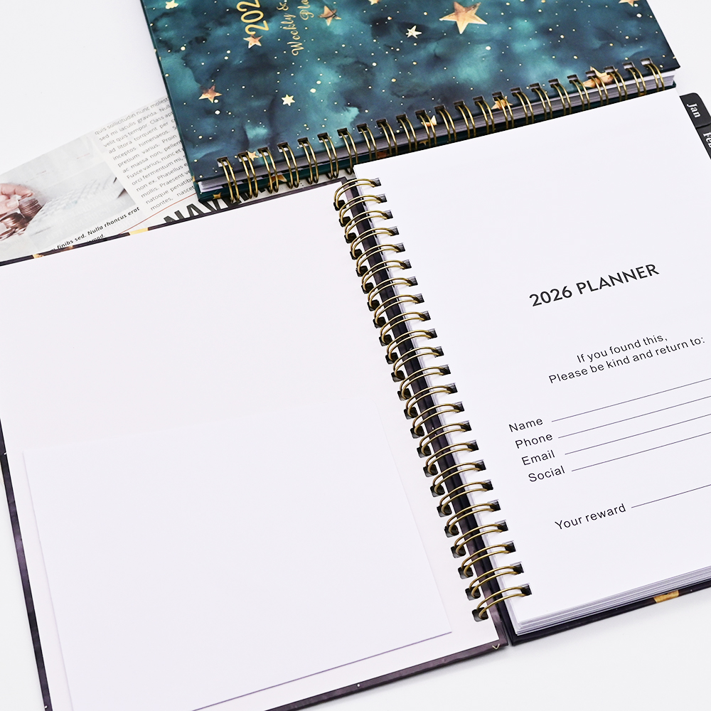 spiral notebook with dividers